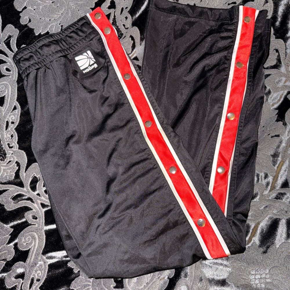 Nike Black Pants with Red and White Accents